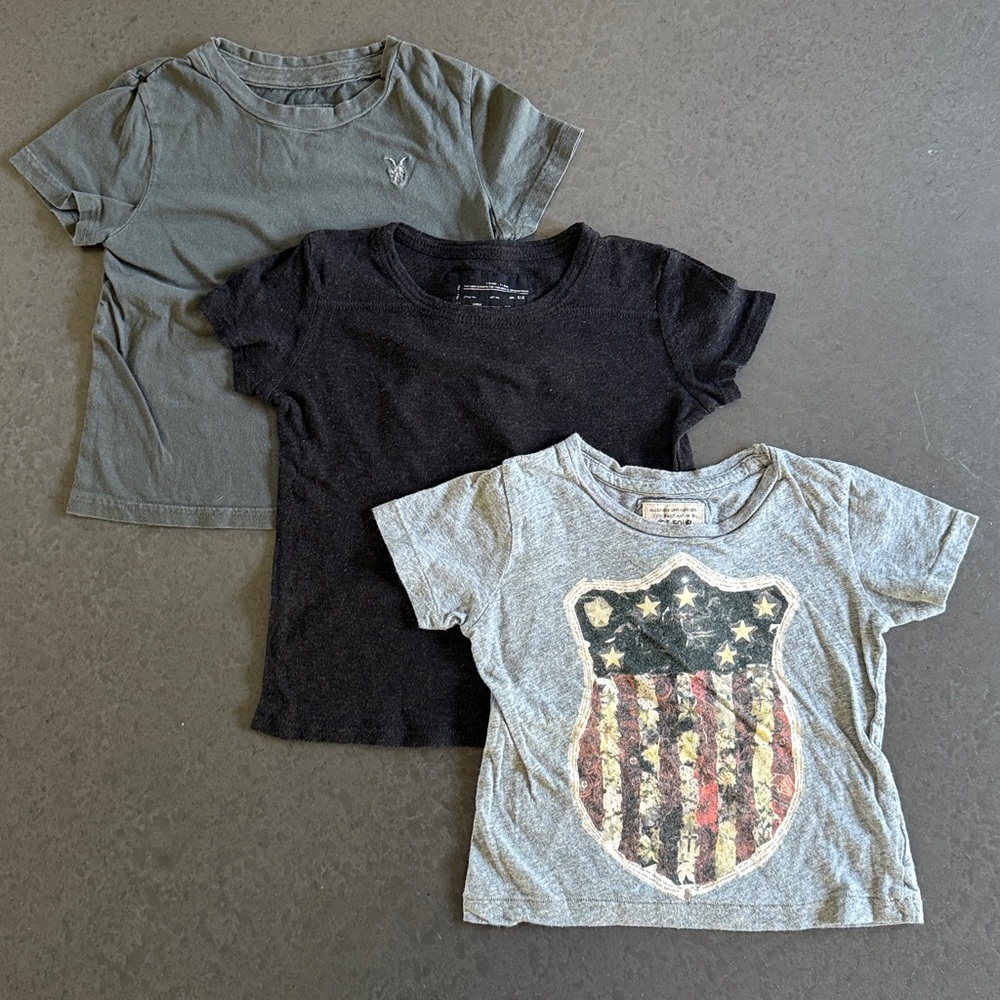 All Saints Spitalfields Boys Vintage Soft Tee Shirt LOT of 3